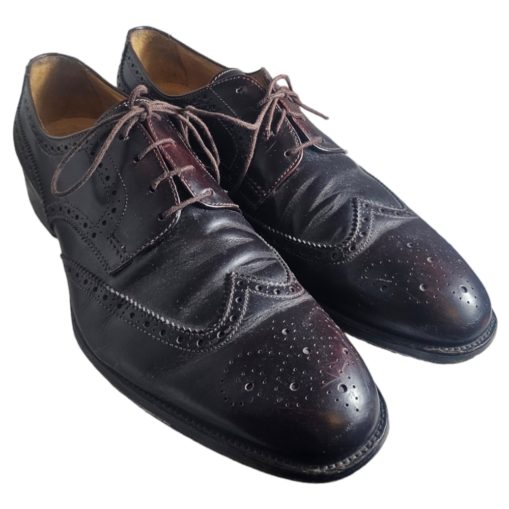 Barneys NY Co-op Oxford Dress Shoes Mens Sz 13 M Brown Leather Italy